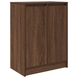 Shoe Cabinet Brown Oak 57x34x76 cm Engineered Wood 861874