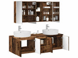 Bathroom Cabinet Set 4 pcs Old Wood Engineered Wood 3406469