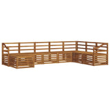 Outdoor Sofa Set 8 pcs Natural Solid Acacia Wood 3375304