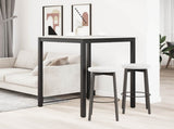 Bar Table White 80 x 80 x 105 cm Solid Pine Wood 892802