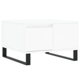 Coffee Table White 55x55x36.5 cm Engineered Wood 830764