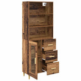 Highboard Old Wood 69.5 x 34 x 180 cm Engineered Wood 3415757