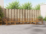 Outdoor Sofa Set 5 pcs Natural Solid Acacia Wood 3367592