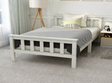 Single Bed White 3ft Solid Pine Wooden Bed Frame for Adults, Kids 190 x 90 cm WF038853KAA