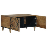 Coffee Table Brown 80 x 50 x 40 cm Solid Mango Wood 4018337