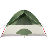 ZNTS Camping Tent Dome 2-Person Green Waterproof 94691