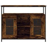Sideboard Smoked Oak 100x35x80 cm Engineered Wood 835506
