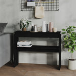 Console Table Black 102x30x80 cm Engineered Wood 808324