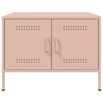 ZNTS Coffee Table Pink 68x50x50.5 cm Steel 843031