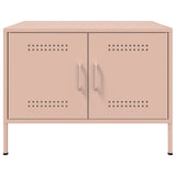 ZNTS Coffee Table Pink 68x50x50.5 cm Steel 843031