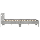 Bed Frame without Mattress Concrete Grey 150x200 cm King Size 3207416