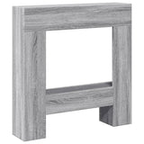 ZNTS Fireplace Surround Grey Sonoma 81x18x82 cm Engineered Wood 854603