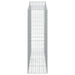 Arched Gabion Basket 200x50x160/180 cm Galvanised Iron 153398
