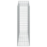 Arched Gabion Basket 200x50x160/180 cm Galvanised Iron 153398