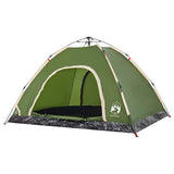 Camping Tent 4-Person Green Quick Release 4004169