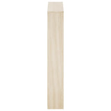 243047 Shoe Cabinet 3-Layer Mirror Oak 63x17x102,5 cm
