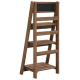 3-Tier Plant Stand with Blackboard 40x30x90 cm Solid Fir Wood 49382