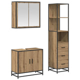 Bathroom Furniture Set 3 pcs Artisan Oak Engineered Wood 3402327