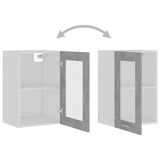 Hanging Glass Cabinet Lyon Concrete Grey 40x31x60 cm Engineered Wood 802509