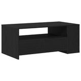 Coffee Table Black Oak 102 x 55 x 43.5 cm Engineered Wood 862733