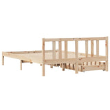 Bed Frame without Mattress 120x200 cm Solid Wood Pine 3301634