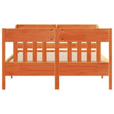 Bed Frame without Mattress Wax Brown 140x200 cm Solid Wood Pine 3307007