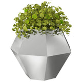 Planter 2 pcs Silver 100 x 100 x 80 cm Galvanised Steel 884035