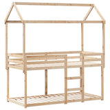Bunk Bed without Mattress 75x190 cm Small Single Solid Wood Pine 3282129