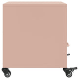 ZNTS Bedside Cabinets 2 pcs Pink 36x39x43.5 cm Steel 846707