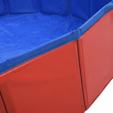 Foldable Dog Swimming Pool Red 120x30 cm PVC 170823