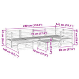 7 Piece Garden Sofa Set Impregnated Wood Pine 3299533