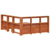 Bookcase Bed with Headboard with Storage Solid Pine Wood 3423795