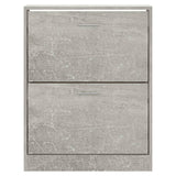 Shoe Cabinet Concrete Grey 63x24x81 cm Engineered Wood 342559