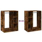 Wardrobe Smoked Oak 77x48x102 cm Engineered Wood 840811