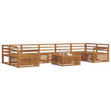 Outdoor Sofa Set 8 pcs Natural Solid Acacia Wood 3373164