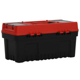 2 Piece Tool Box Set Black and Red Polypropylene 152103
