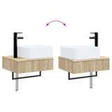 Bathroom Cabinet Set 3 pcs Sonoma Oak 53 x 35 x 39 cm 3405609