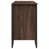Bathroom Sink Cabinet Brown Oak 91x35x60 cm Engineered Wood 848668
