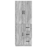 Cabinet Set 2 pcs Grey Sonoma Engineered Wood 3416823