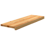 Stair Treads 20 pcs Light Brown 80x25x2 cm Solid Wood Oak 3283002