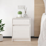 ZNTS Bedside Cabinets 2 pcs White 40x31x50 cm Solid Pinewood 808126