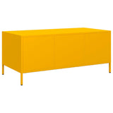 ZNTS Coffee Table Mustard Yellow 101.5x50x43.5 cm Cold-rolled Steel 851271