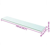 Shelf Panel Glass Clear 110x20 cm 243849
