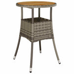 Garden Dining Set 3 pcs Grey Poly rattan 3334953