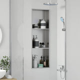 Shower Niche Silver 90 x 30 x 9.5 cm Stainless Steel 42012680