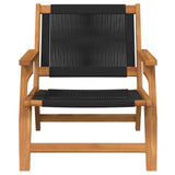 Garden Furniture 2 pcs Black 67 x 76 x 73 cm Solid Acacia Wood 367831