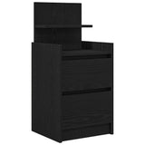 Bedside Cabinets with 2 Drawers 2 pcs Black 38x34x80 cm 861358