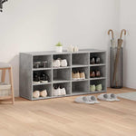 Shoe Cabinet Concrete grey 103 x 30 x 51 cm Engineered wood 808706
