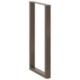 Bar Table Legs U-Shaped 2 pcs Natural Steel 60x cm Steel 4013251