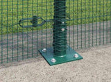 Welded Wire Fence with Concrete Base 25 x 1.4 m 3352443